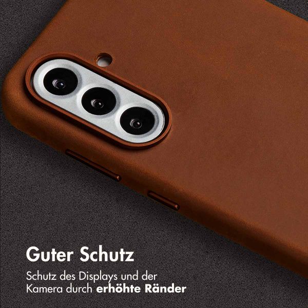 Accezz Vintage Leather Magsafe Backcover Samsung Galaxy A56 - Tabacco Cognac