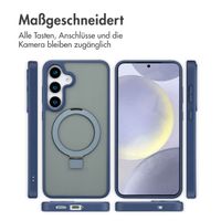 Accezz Ring Stand Backcover mit MagSafe Samsung Galaxy S25 Plus - Blau