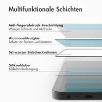Accezz Vollflächige Schutzfolie aus gehärtetem Glas mit Applikator Samsung Galaxy A55 (5G) / A35