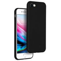 Accezz Color TPU Hülle Apple iPhone SE (2022 / 2020) / 8 / 7 - Schwarz
