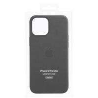 Apple Leder-Case MagSafe Apple iPhone 12 Pro Max - Schwarz