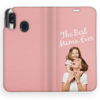 Gestalte deine eigene Compact Gel Klapphülle Samsung Galaxy A40 - Weiß