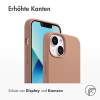 Accezz Liquid Silikoncase mit MagSafe Apple iPhone 13 Mini - Hellbraun
