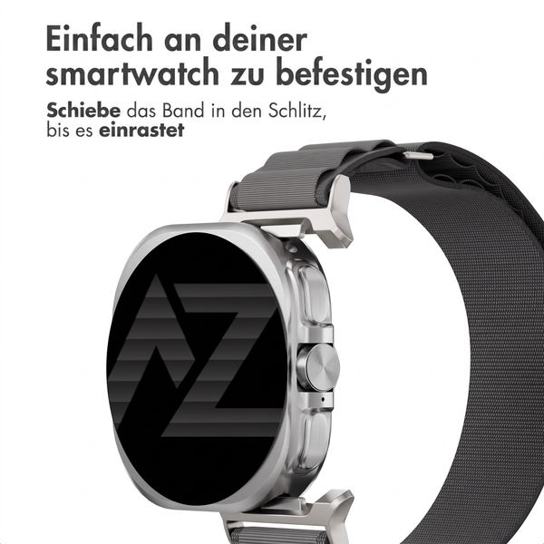 Accezz Nylon Alpine Armband für Samsung Galaxy Watch Ultra 2 (2026) / Ultra (2024/2025) - Dark Grey