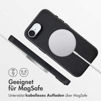 Accezz MagSafe Leather Backcover Apple iPhone 17e / 16e - Onyx Black
