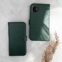Selencia Echtleder Klapphülle Samsung Galaxy A51 - Grün