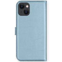 Selencia Echtleder Klapphülle Apple iPhone 13 Mini - Air Blue