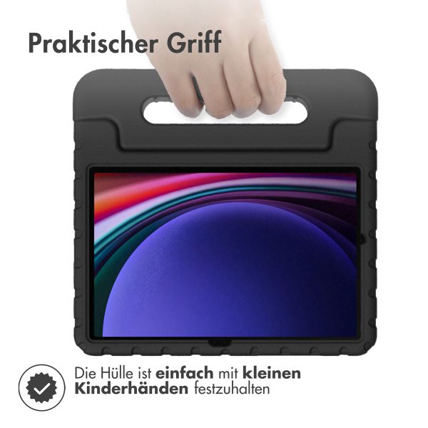 Accezz SchutzHülle mit Handgriff kindersicher Samsung Galaxy Tab S11 / S9 11.0 Zoll / S10 Lite / S10 FE / S9 FE 10.9 Zoll - Schwarz