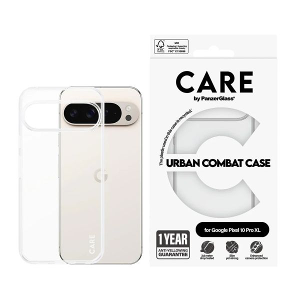 CARE by PanzerGlass Urban Combat Case Google Pixel 10 Pro XL - Clear