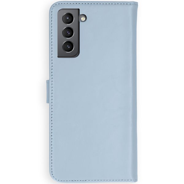 Selencia Echtleder Klapphülle Samsung Galaxy S21 Plus - Air Blue