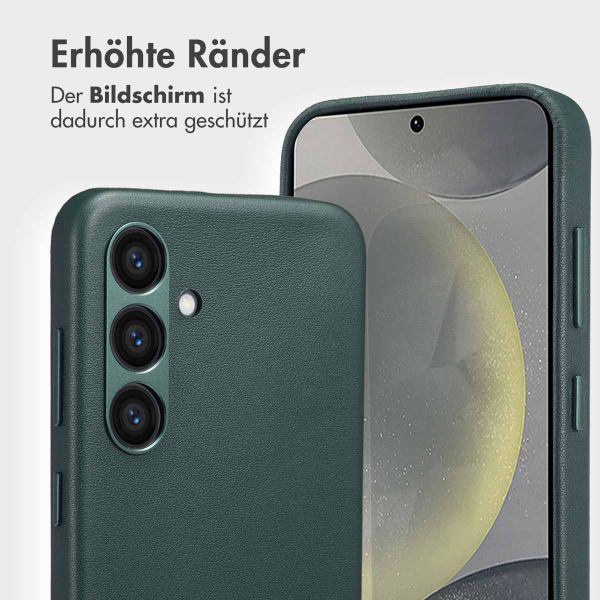 Accezz 2-in-1 Klapphülle aus Leder mit MagSafe Samsung Galaxy S24 - Cedar Green