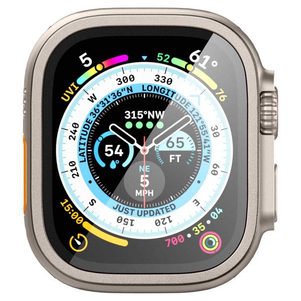 Spigen Glas.tR Slim Pro Displayschutzfolie für das Apple Watch Ultra 1 / 2 - 49 mm - Titaniun
