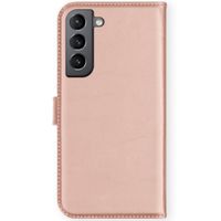 Selencia Echtleder Klapphülle Samsung Galaxy S21 FE - Rosa