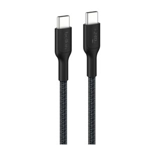 Belkin BoostCharge Pro Braided USB-C auf USB-C Kabel - 1 Meter - Schwarz