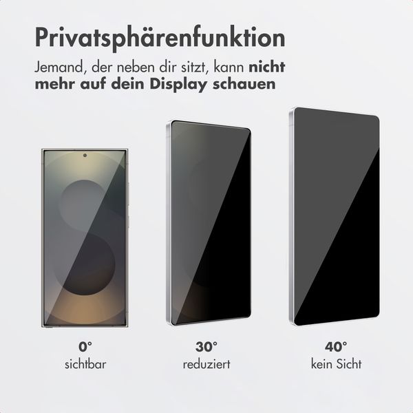 Accezz Sichtschutz-Schutzglas mit Applikator Samsung Galaxy S26 Ultra