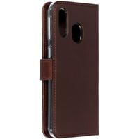 Selencia Echtleder Klapphülle Samsung Galaxy A40 - Braun