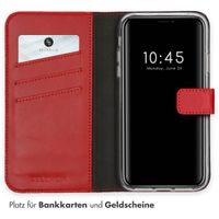 Selencia Echtleder Klapphülle Apple iPhone 11 - Rot