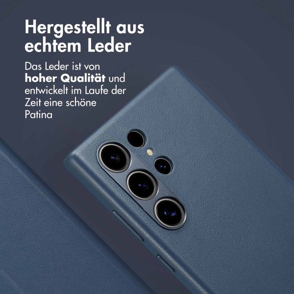 Accezz 2-in-1 Klapphülle aus Leder mit MagSafe Samsung Galaxy S24 Ultra - Nightfall Blue