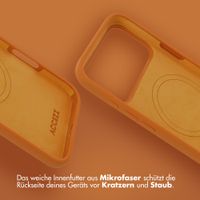 Accezz Liquid Silikoncase mit MagSafe Apple iPhone 18 Pro / 17 Pro - Orange