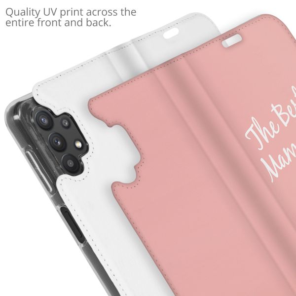 Gestalte deine eigene Compact Gel Klapphülle Samsung Galaxy A32 (5G) - Weiß