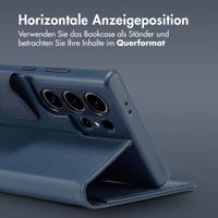 Accezz 2-in-1 Klapphülle aus Leder mit MagSafe Samsung Galaxy S24 Ultra - Nightfall Blue