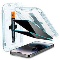 Spigen GLAStR Privacy EZ Fit Displayschutzfolie + Applicator - 2er-Pack Apple iPhone 14 Pro