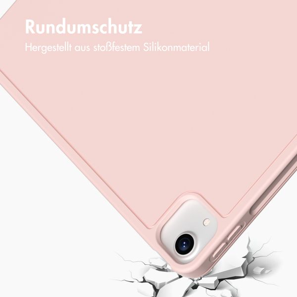 Accezz Smarte Klapphülle aus Silikon Apple iPad Air 13 Zoll (2026) M4 / (2025) M3 / (2024) M2 - Rosa