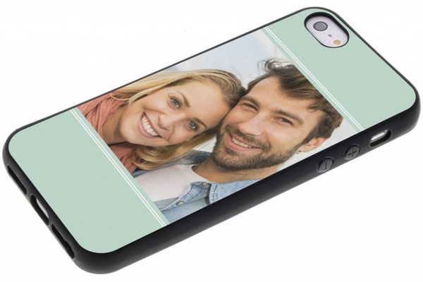 Gestalte deine eigene Gel Hülle Apple iPhone SE (2016) / 5 / 5s - Schwarz