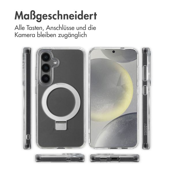 Accezz Ring Stand Backcover mit MagSafe Samsung Galaxy S24 - Transparent