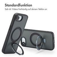Accezz Ring Stand Backcover mit MagSafe Apple iPhone 17e / 16e - Schwarz