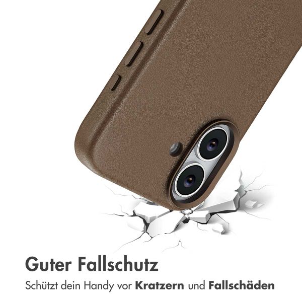 Accezz MagSafe Leather Backcover Apple iPhone 17 - Kaffeebraun