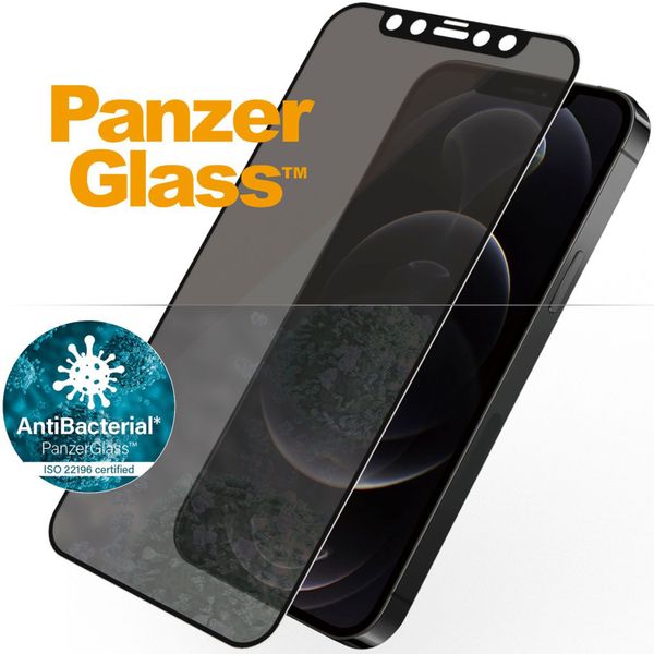 PanzerGlass Privacy Case Friendly Anti-Bacterial Displayschutzfolie Apple iPhone 12 (Pro)