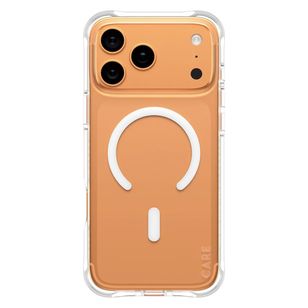 CARE by PanzerGlass Modisches Case Samba mit MagSafe Apple iPhone 17 Pro Max - Clear / White