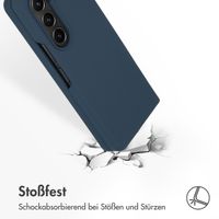 Accezz Liquid Silikoncase Samsung Galaxy Z Fold 5 - Dunkelblau
