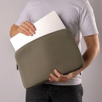 Accezz Laptop Hülle 15-16 Zoll - Laptop Sleeve - Dunkelgrün