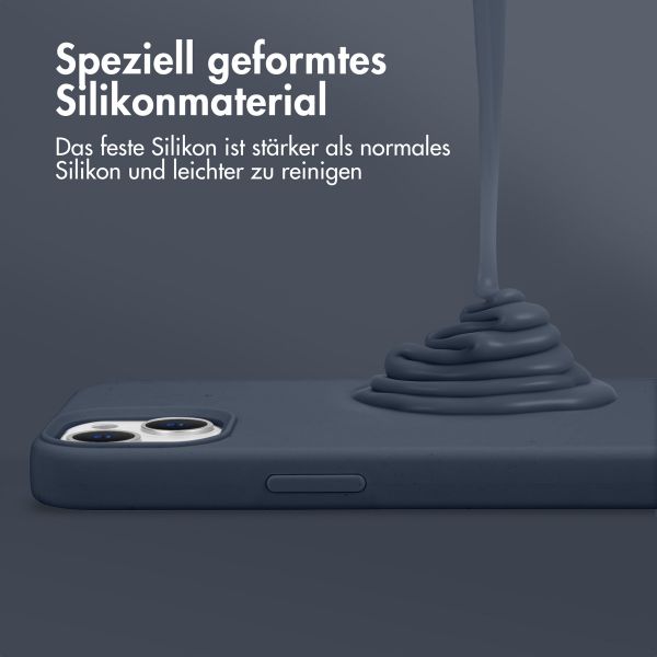 Accezz Liquid Silikoncase mit MagSafe Apple iPhone 13 Pro Max - Dunkelblau