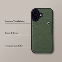 Selencia Riva Back Cover mit Kartenfach Apple iPhone 17 - Sage Green
