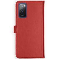 Selencia Echtleder Klapphülle Samsung Galaxy S20 FE - Rot