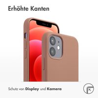 Accezz Liquid Silikoncase mit MagSafe Apple iPhone 12 (Pro) - Hellbraun