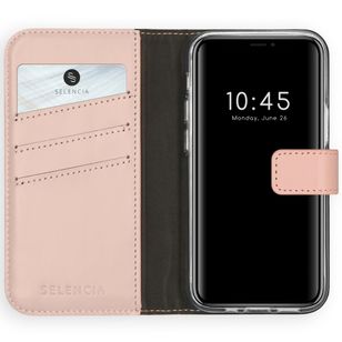 Selencia Echtleder Klapphülle Apple iPhone 12 Mini - Dusty Pink
