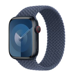 Apple Geflochtenes Solo Loop für  Apple Watch | 44/45/46/49 mm - Größe 8 - Storm Blue