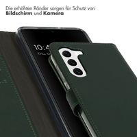 Selencia Echtleder Klapphülle Samsung Galaxy S23 - Grün