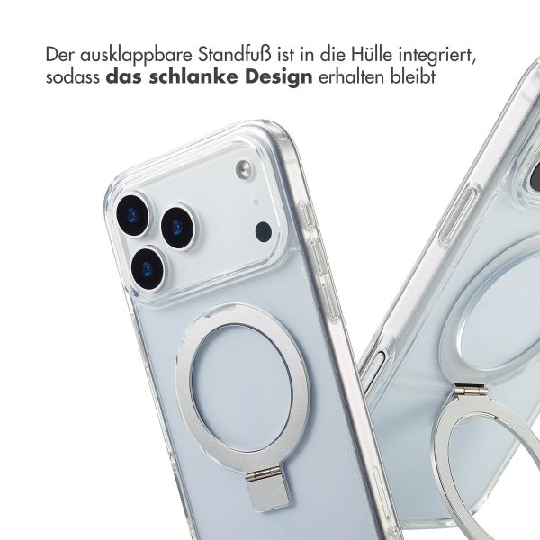 Accezz Ring Stand Backcover mit MagSafe Apple iPhone 17 Pro Max - Transparent