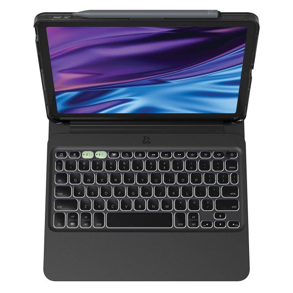 ZAGG Pro Keys 2 keyboard Klapphülle Apple iPad Air 11 Zoll (2026) M4 / (2025) M3 / (2024) M2 - AZERTY / FR - Schwarz