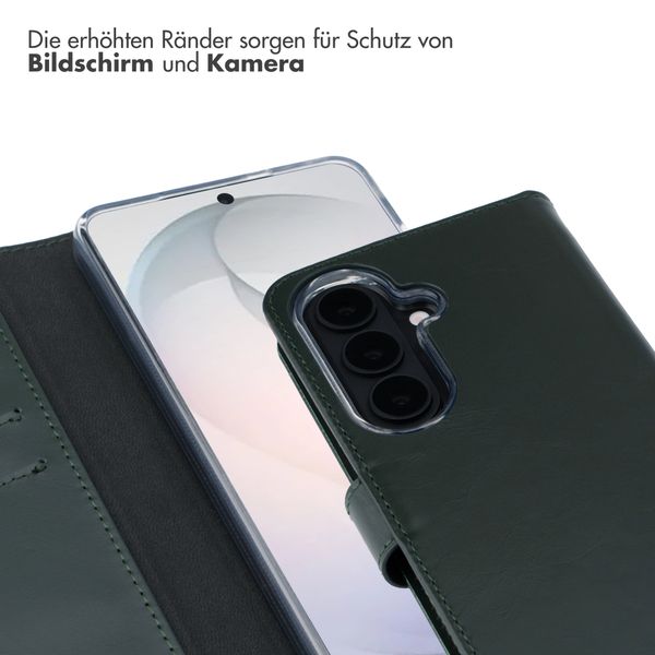 Selencia Echtleder Klapphülle Samsung Galaxy S26 - Grün