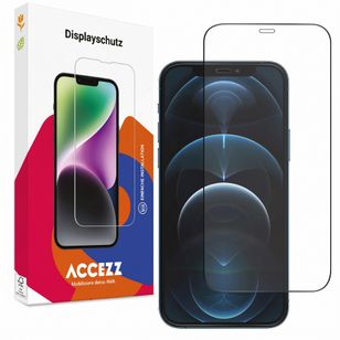 Accezz Full Cover Screen Protector aus gehärtetem Glas Apple iPhone 12 Pro Max