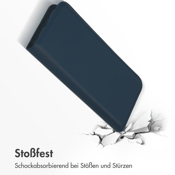 Accezz Premium Leather Slim Klapphülle Apple iPhone 15 Pro - Dunkelblau