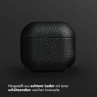 Accezz Echtleder Case Apple AirPods 5 / 4 - Schwarz