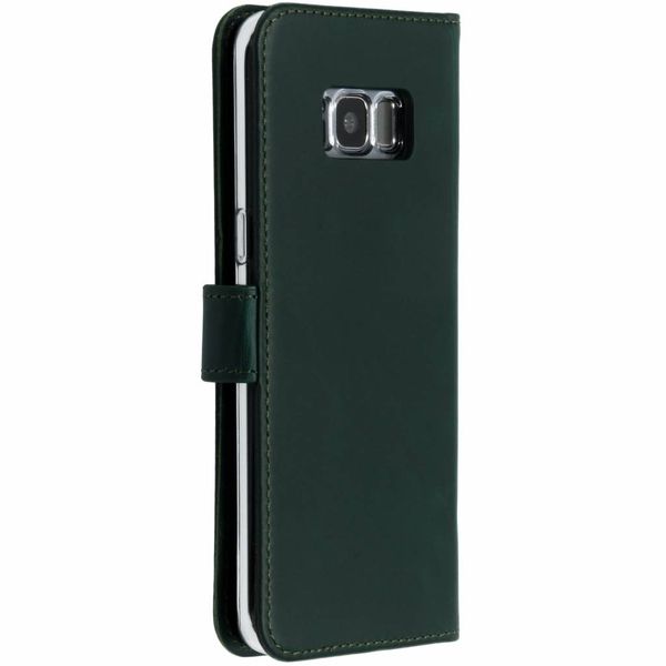 Selencia Echtleder Klapphülle Samsung Galaxy S8 - Grün