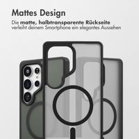 Accezz Rugged Frosted Back Cover mit MagSafe Samsung Galaxy S25 Ultra - Schwarz